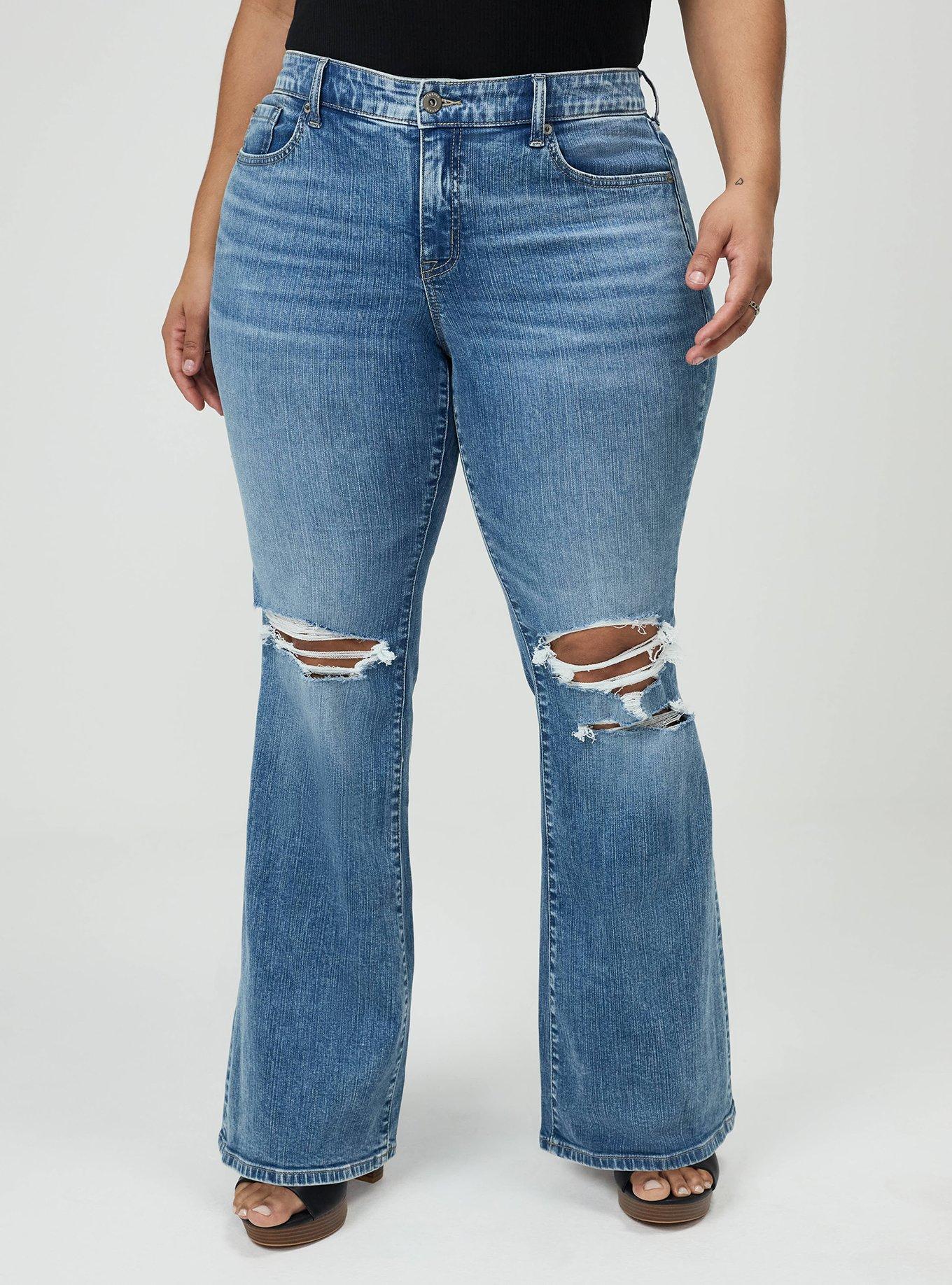 Perfect Super-Flare Mid-Rise Jean, YEE-HAW, alternate
