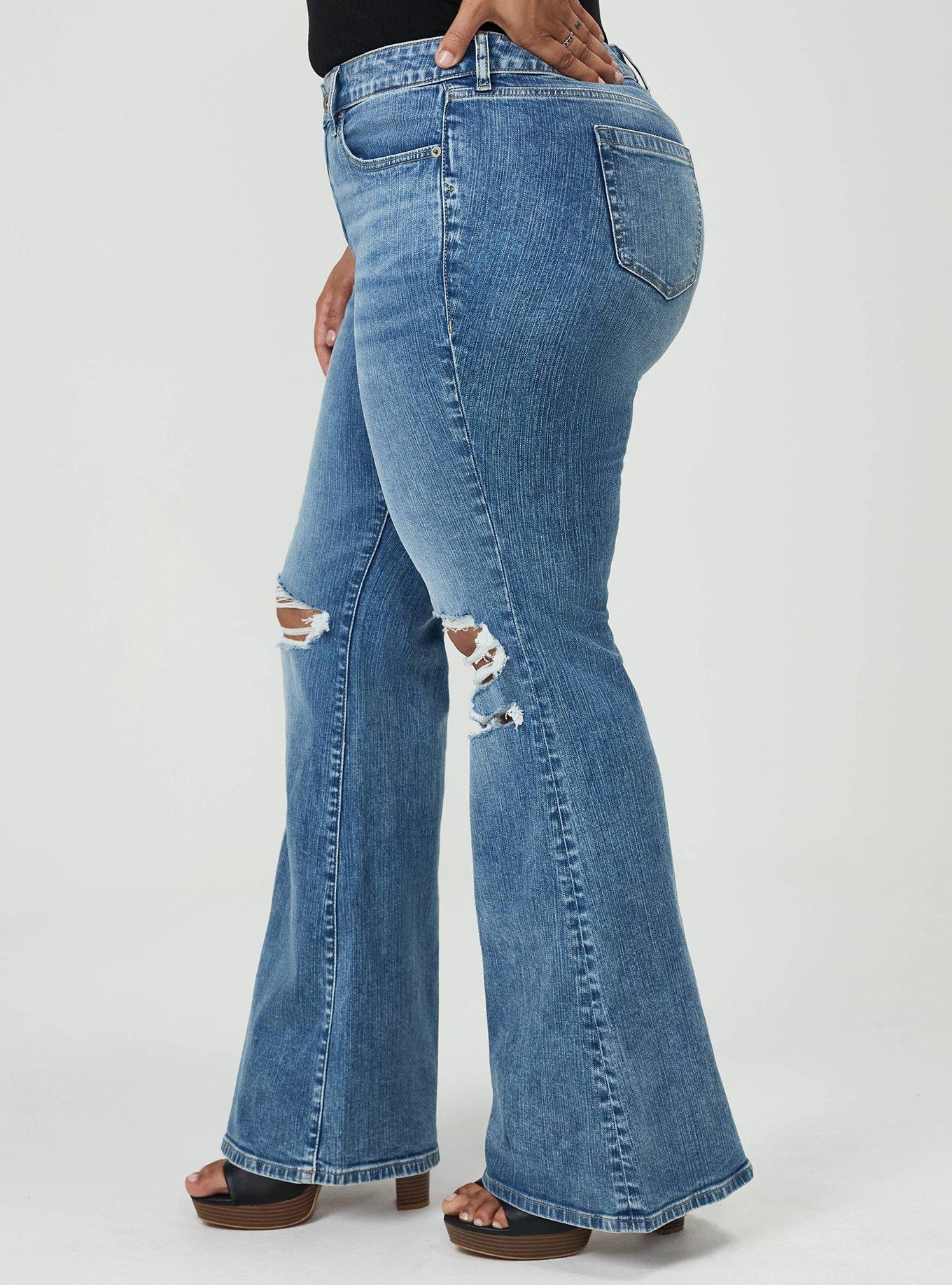 Perfect Super-Flare Mid-Rise Jean, YEE-HAW, alternate