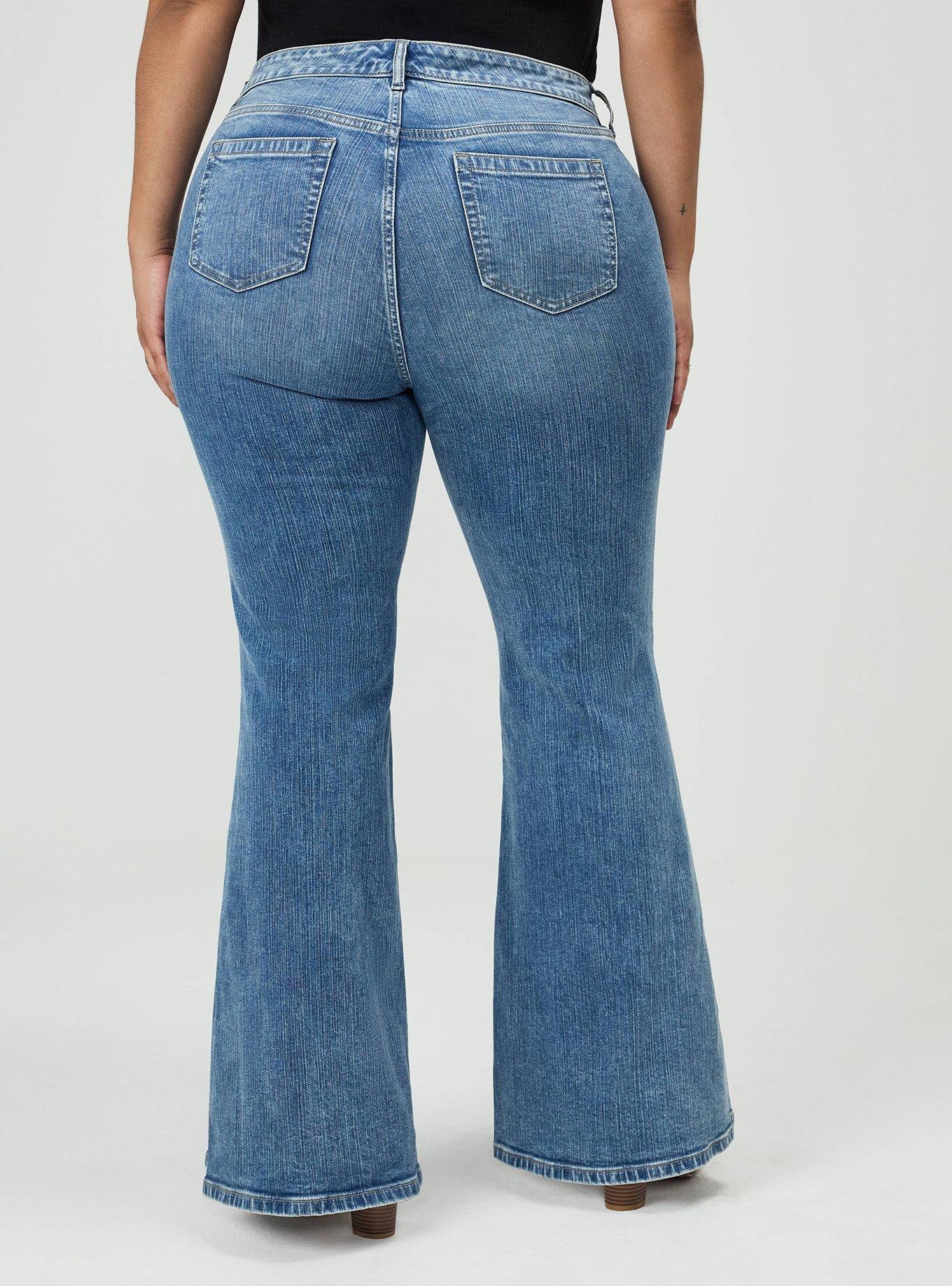 Perfect Super-Flare Mid-Rise Jean, YEE-HAW, alternate