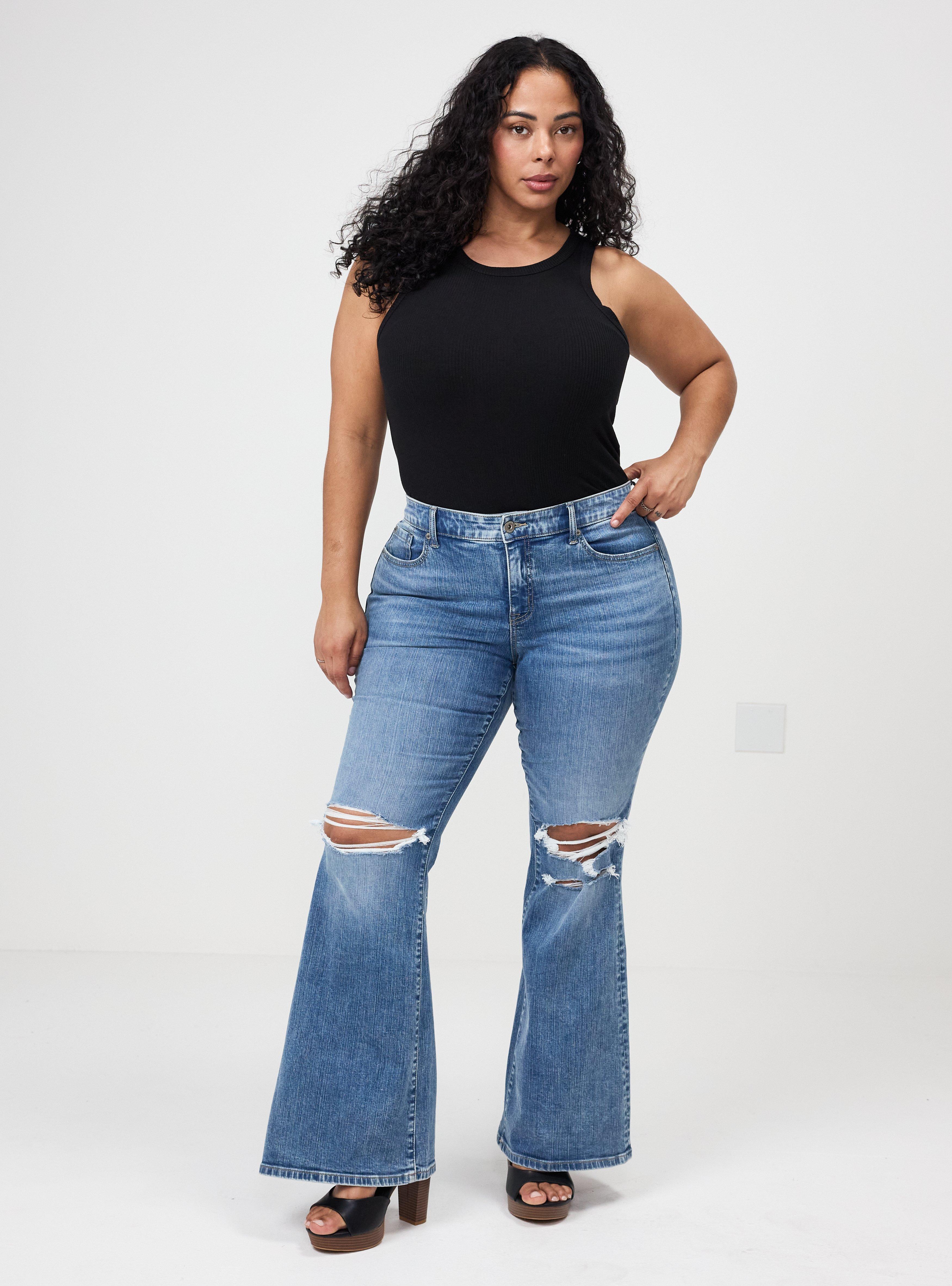 Perfect Super-Flare Mid-Rise Jean, YEE-HAW, alternate