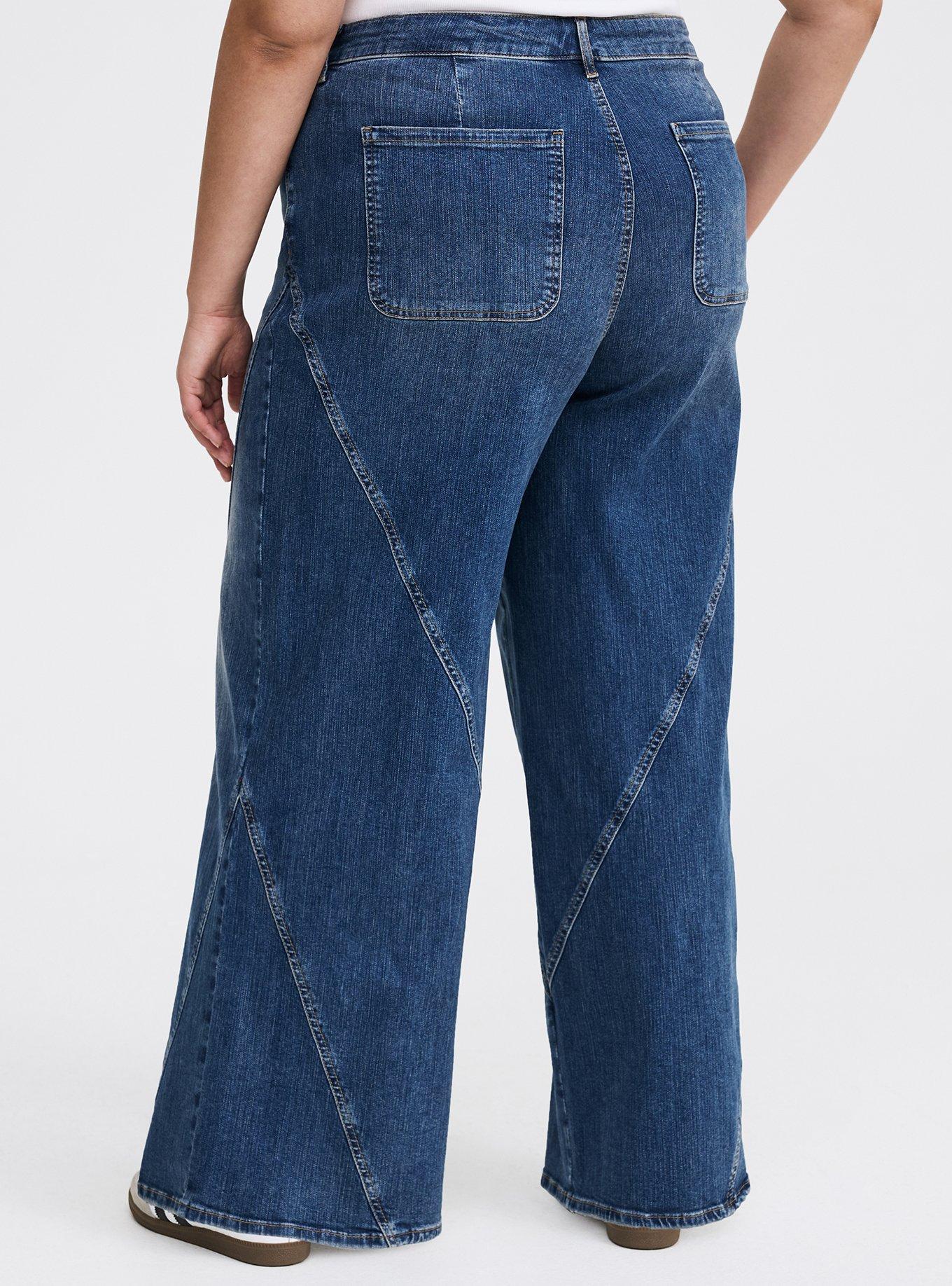 High-Rise Wide-Leg Jean, ABANDON SHIP, alternate