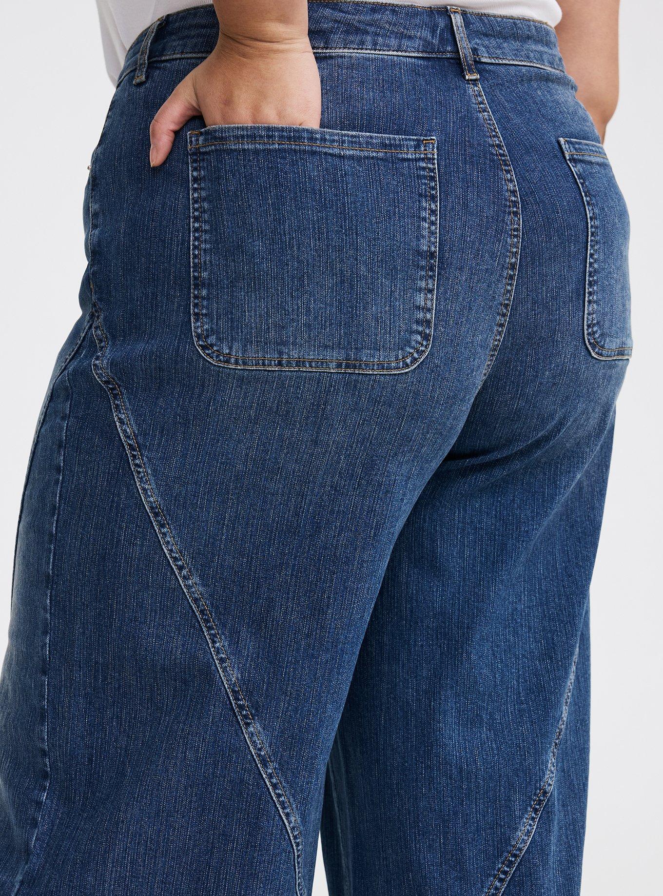 High-Rise Wide-Leg Jean, ABANDON SHIP, alternate