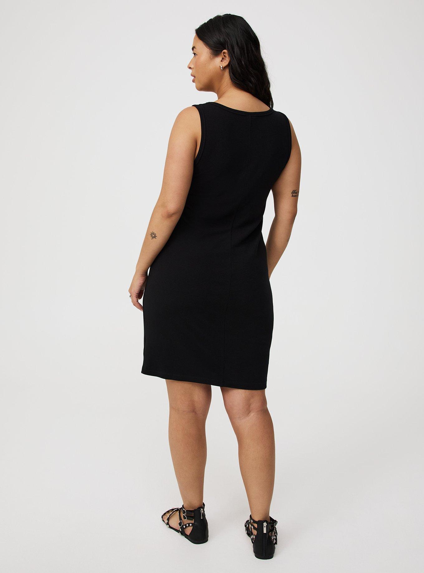 Mini Rib V-Neck Dress