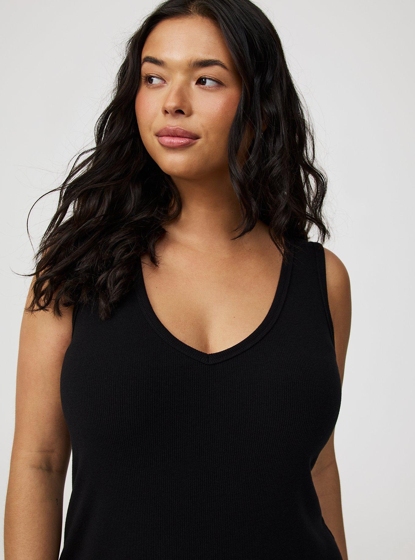 Mini Rib V-Neck Dress