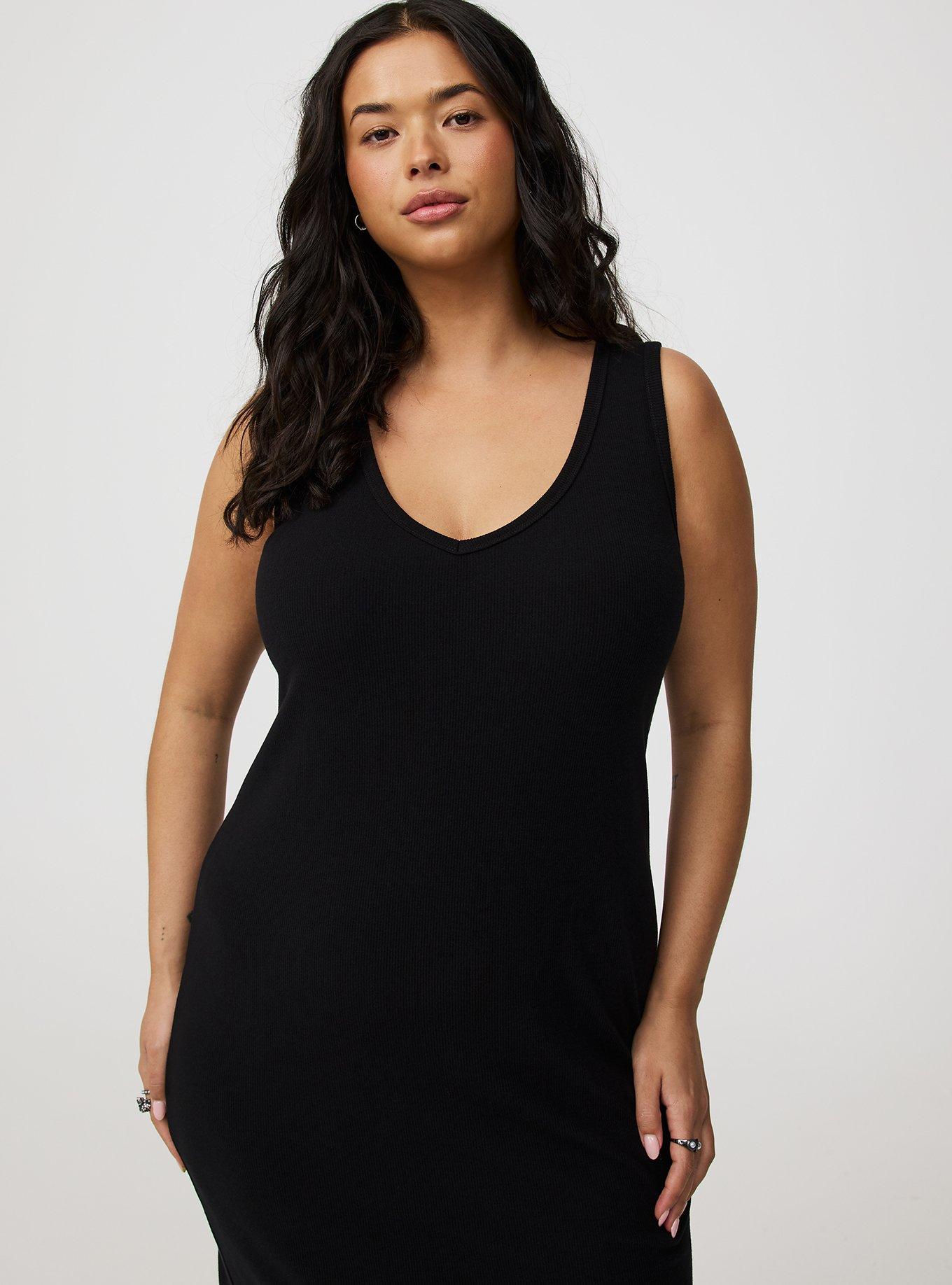 Mini Rib V-Neck Dress