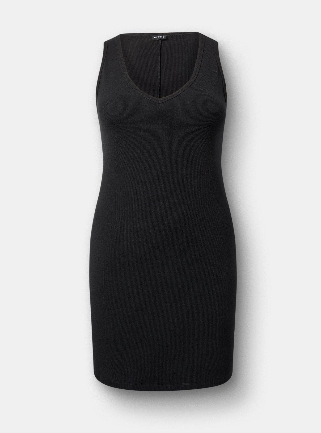 Mini Rib V-Neck Dress