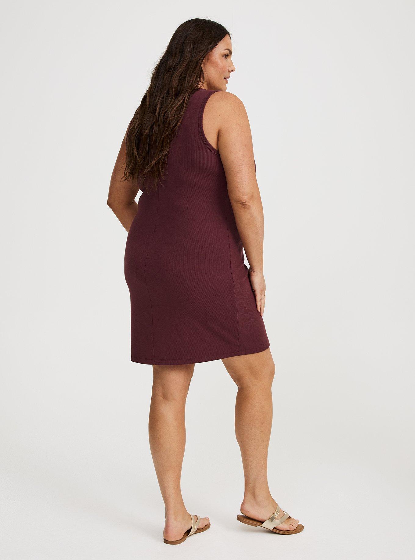Mini Rib V-Neck Dress