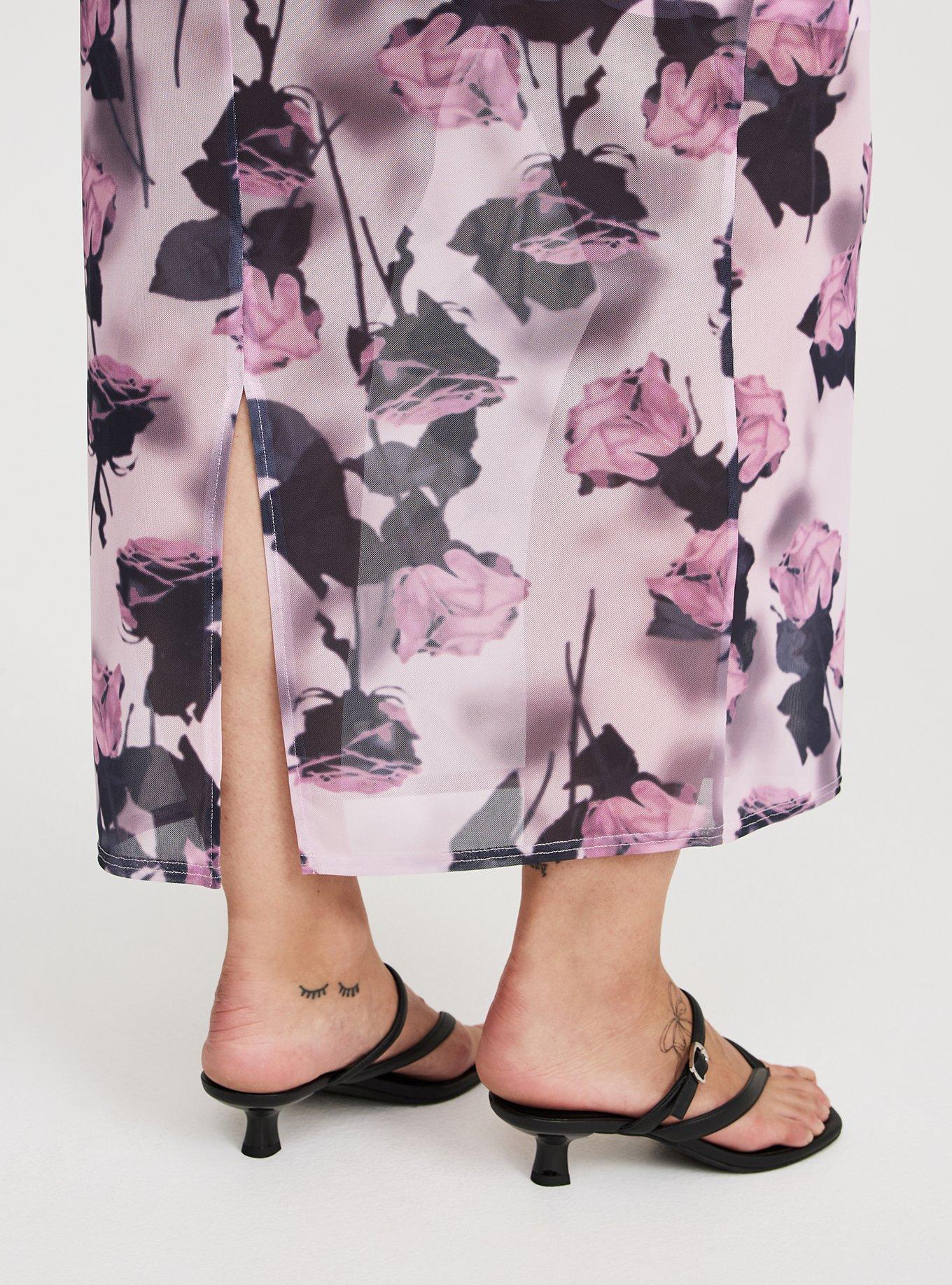 Maxi Mock-Neck Column Dress
