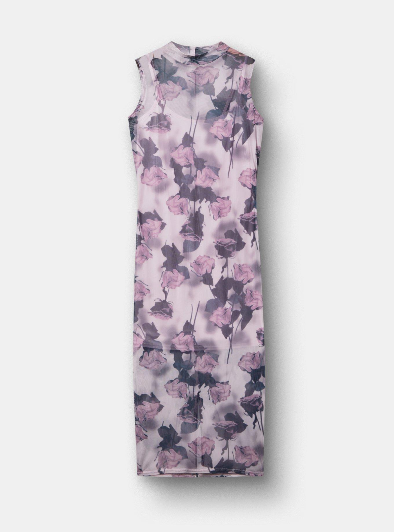 Maxi Mock-Neck Column Dress