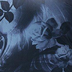 Maxi Mock-Neck Column Dress, SMOKE SHOW FLORAL BLUE, swatch