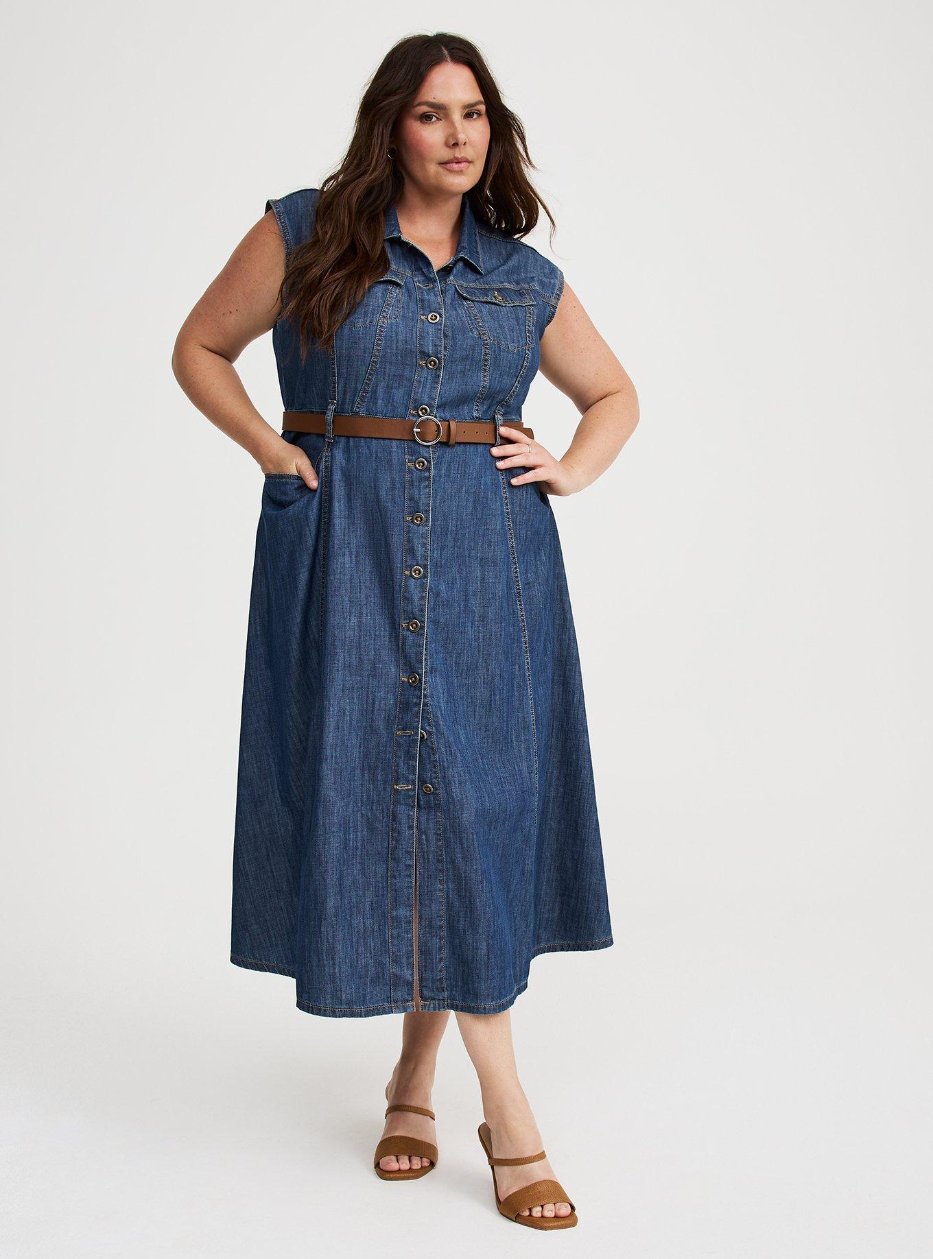 Denim Trucker Dress