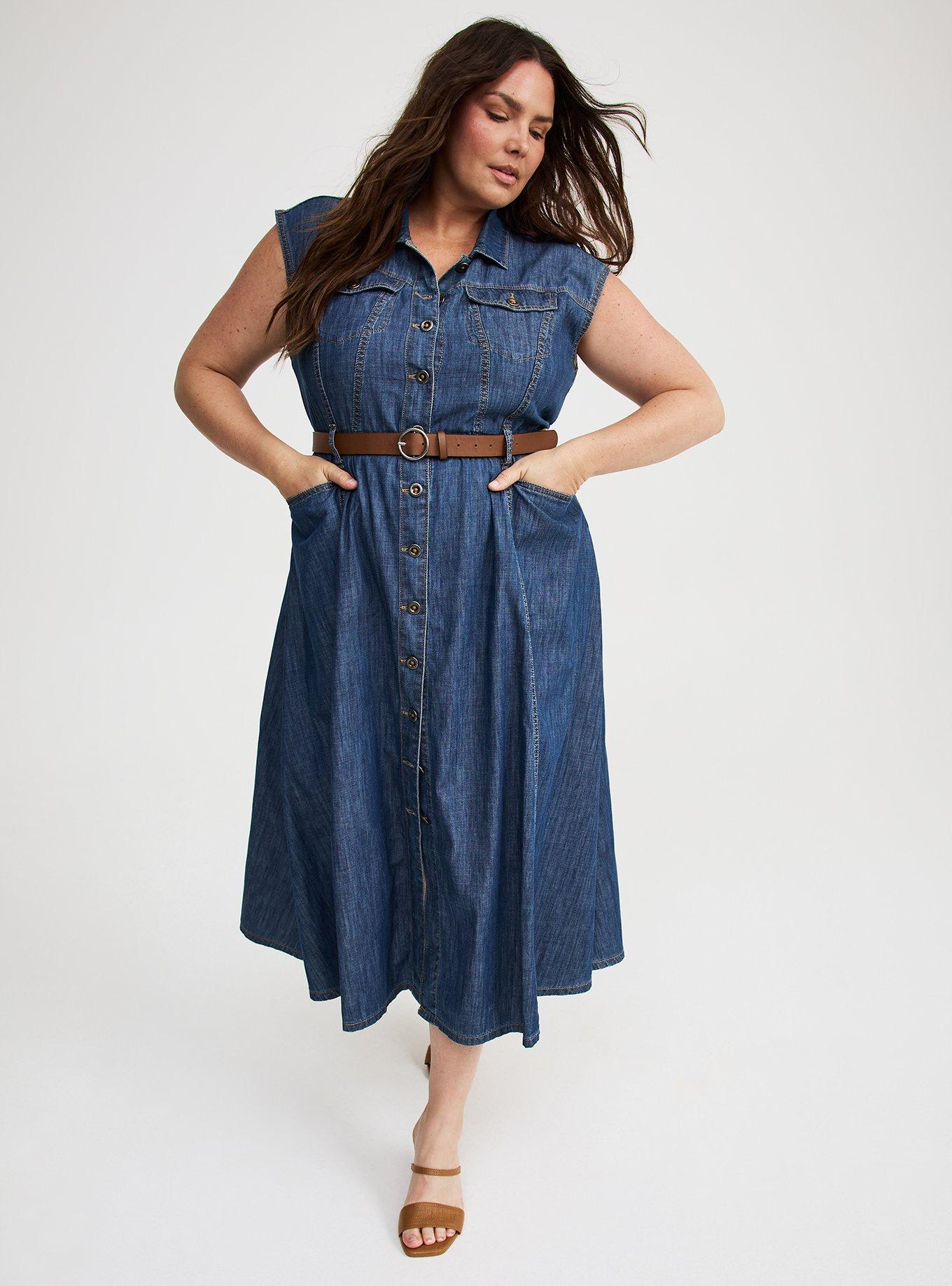 Denim Trucker Dress