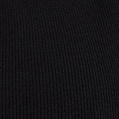 Plus Size Maxi Rib Henley Column Dress, DEEP BLACK, swatch
