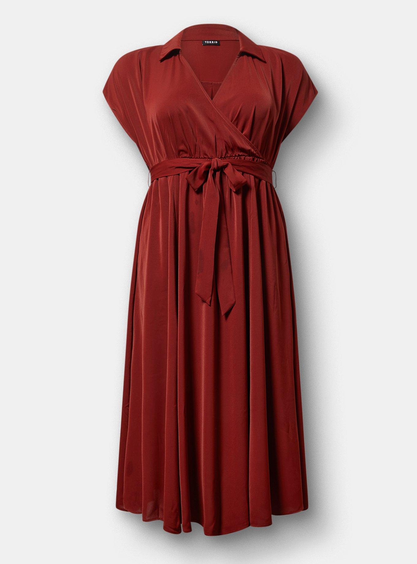 Collared Tea-Length Dress