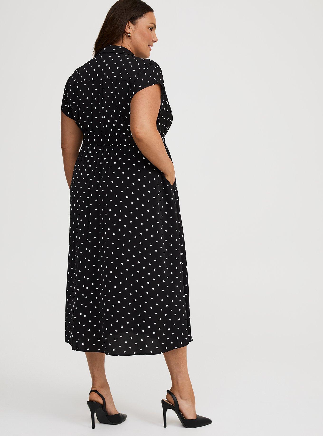 Collared Tea-Length Dress