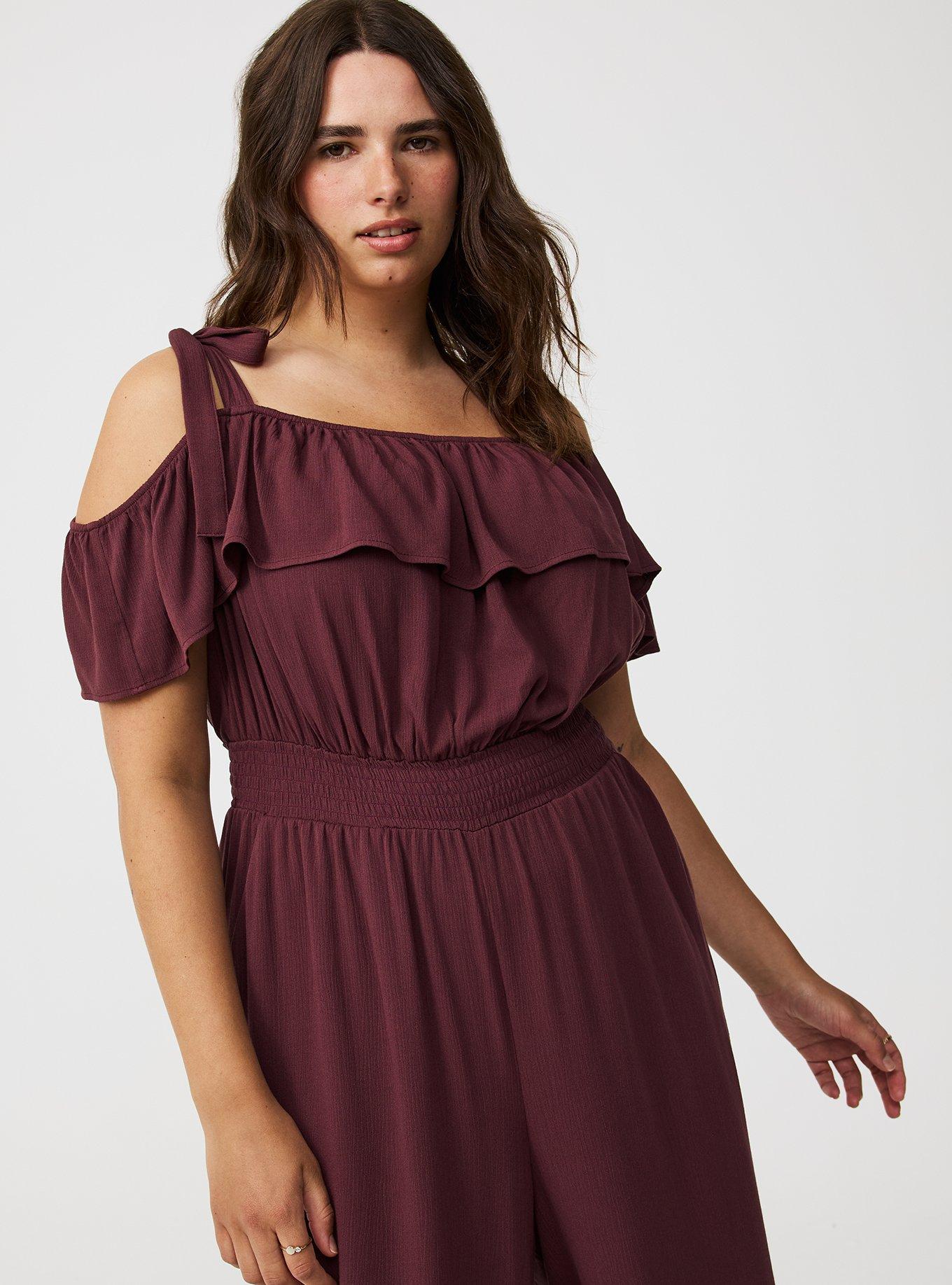 Ruffle Off-Shoulder Jumpsuit