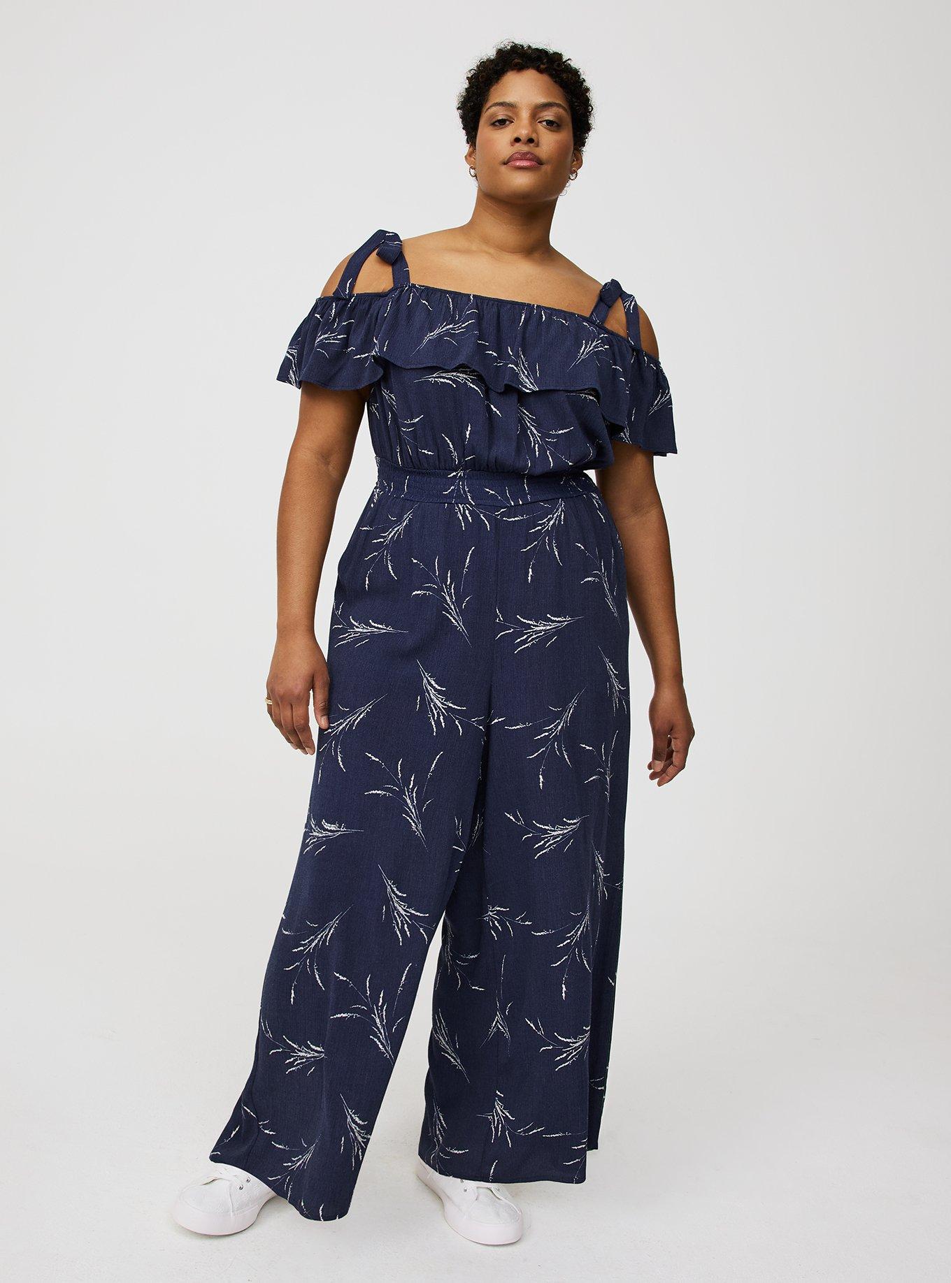 Ruffle Off-Shoulder Jumpsuit