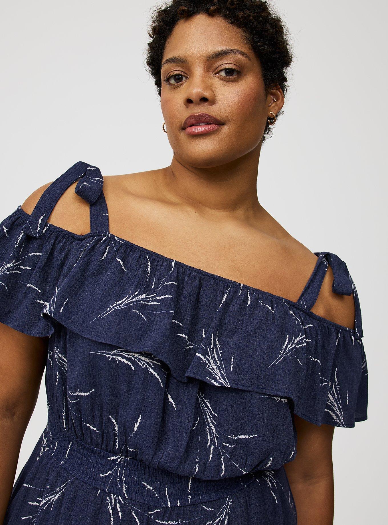 Ruffle Off-Shoulder Jumpsuit