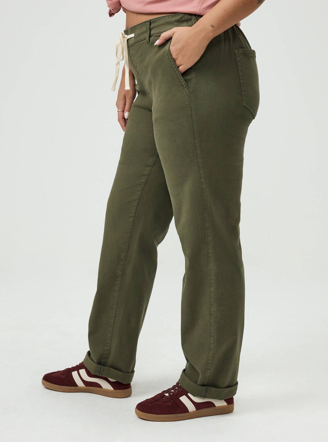 Plus Size Weekend Mid-Rise Straight Pant, DEEP DEPTHS, alternate