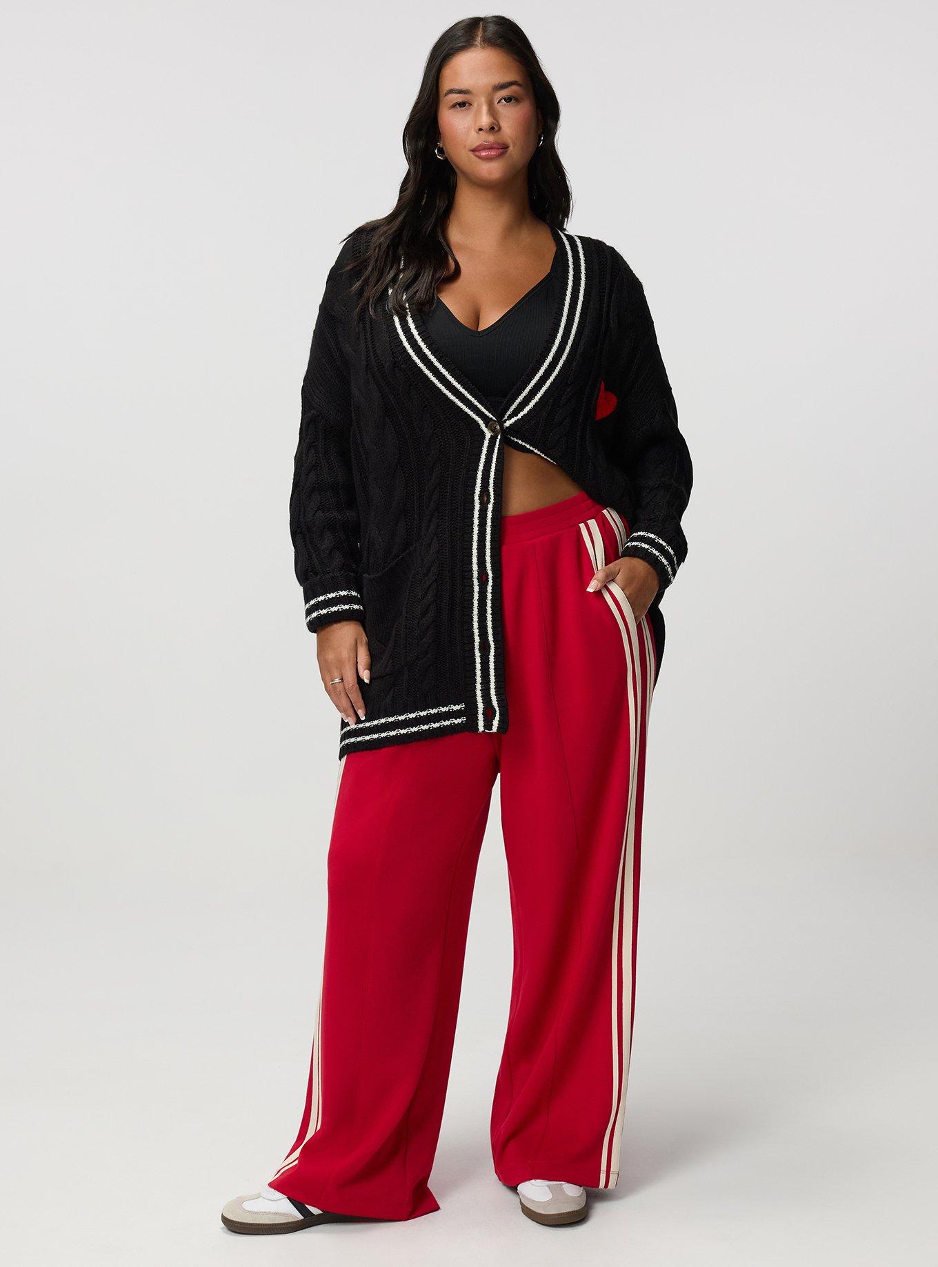 High-Rise Pull-On Track Pant, JESTER RED, alternate