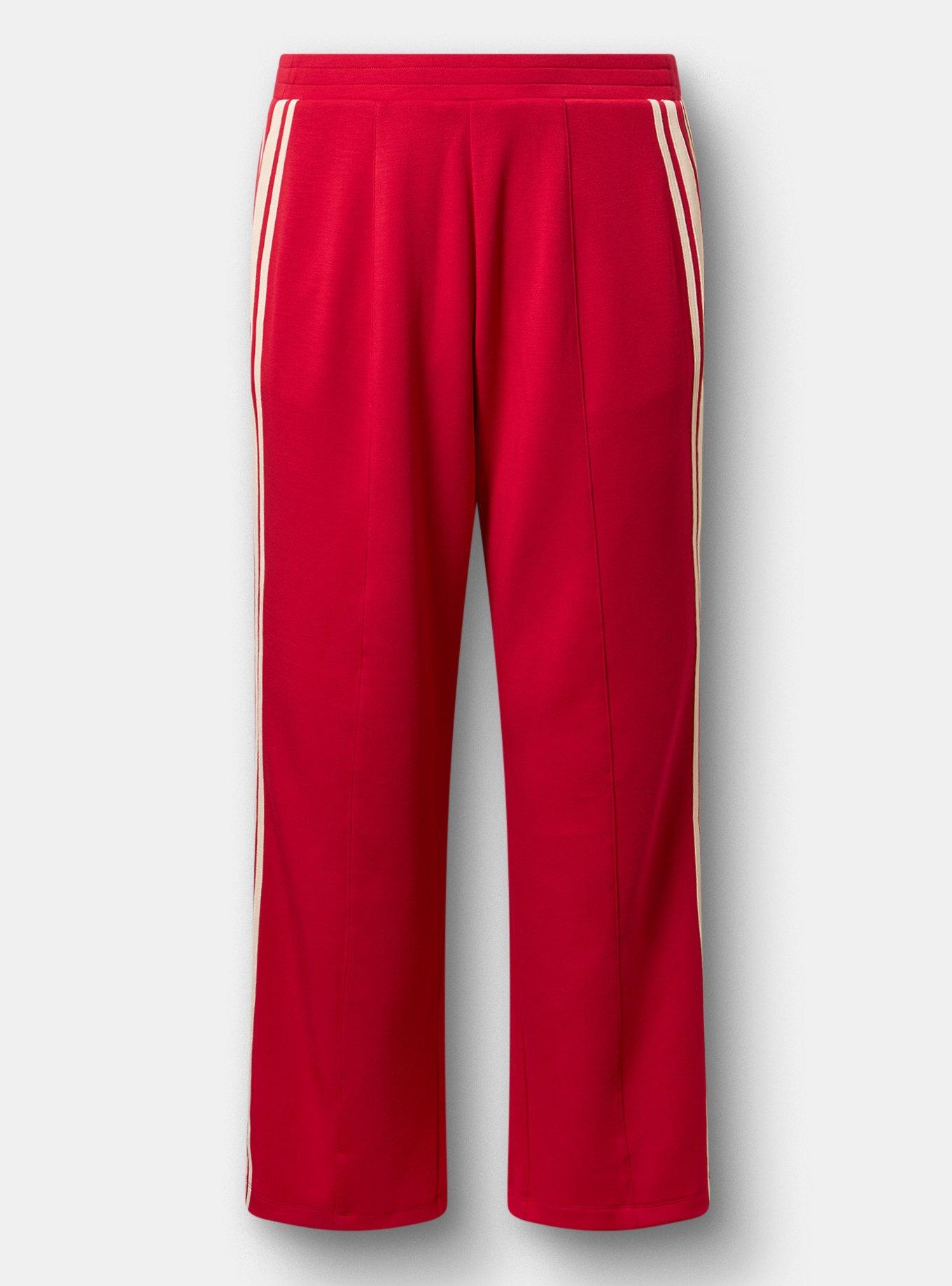 High-Rise Pull-On Track Pant, JESTER RED, flat