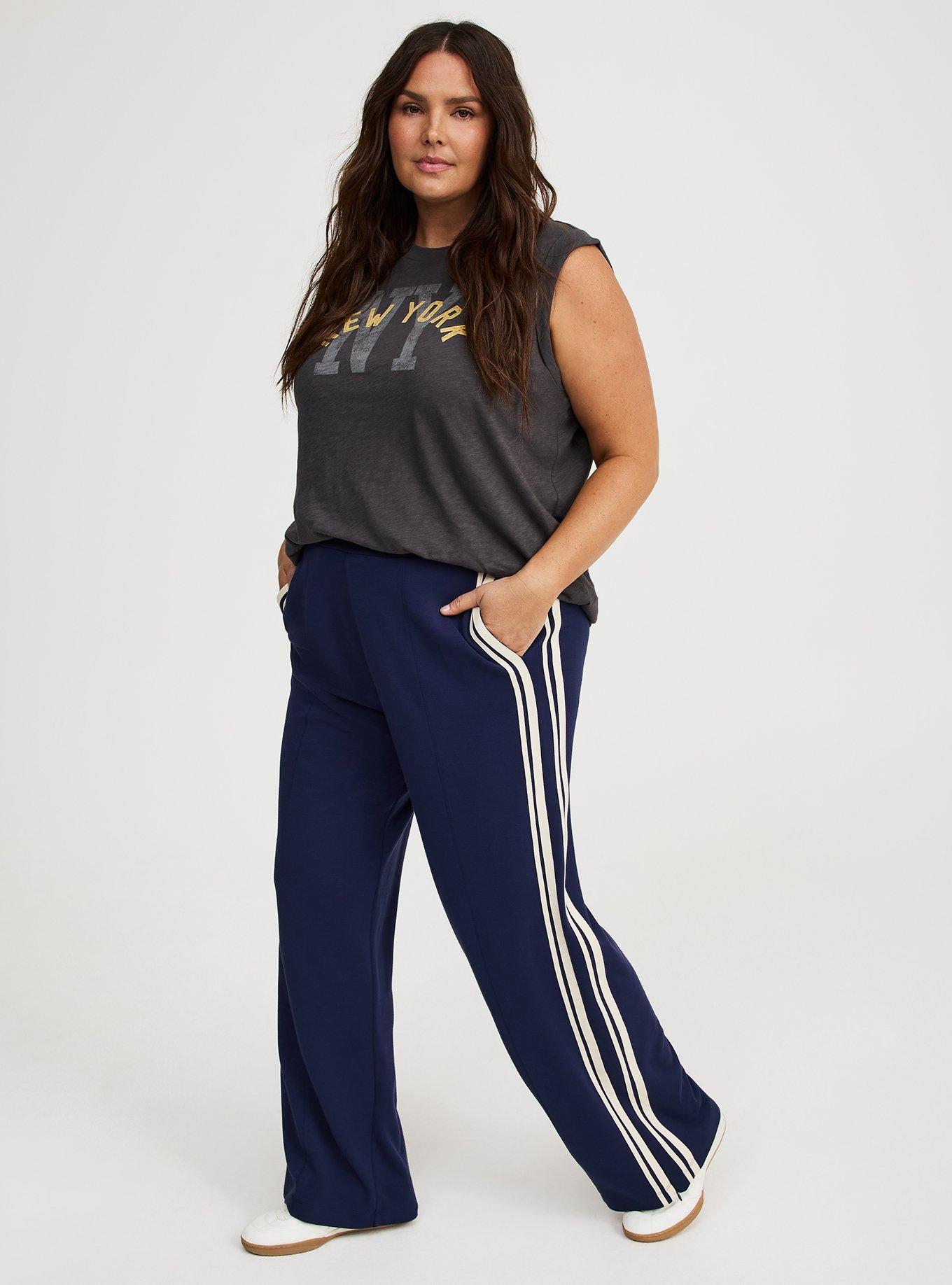 High-Rise Pull-On Track Pant