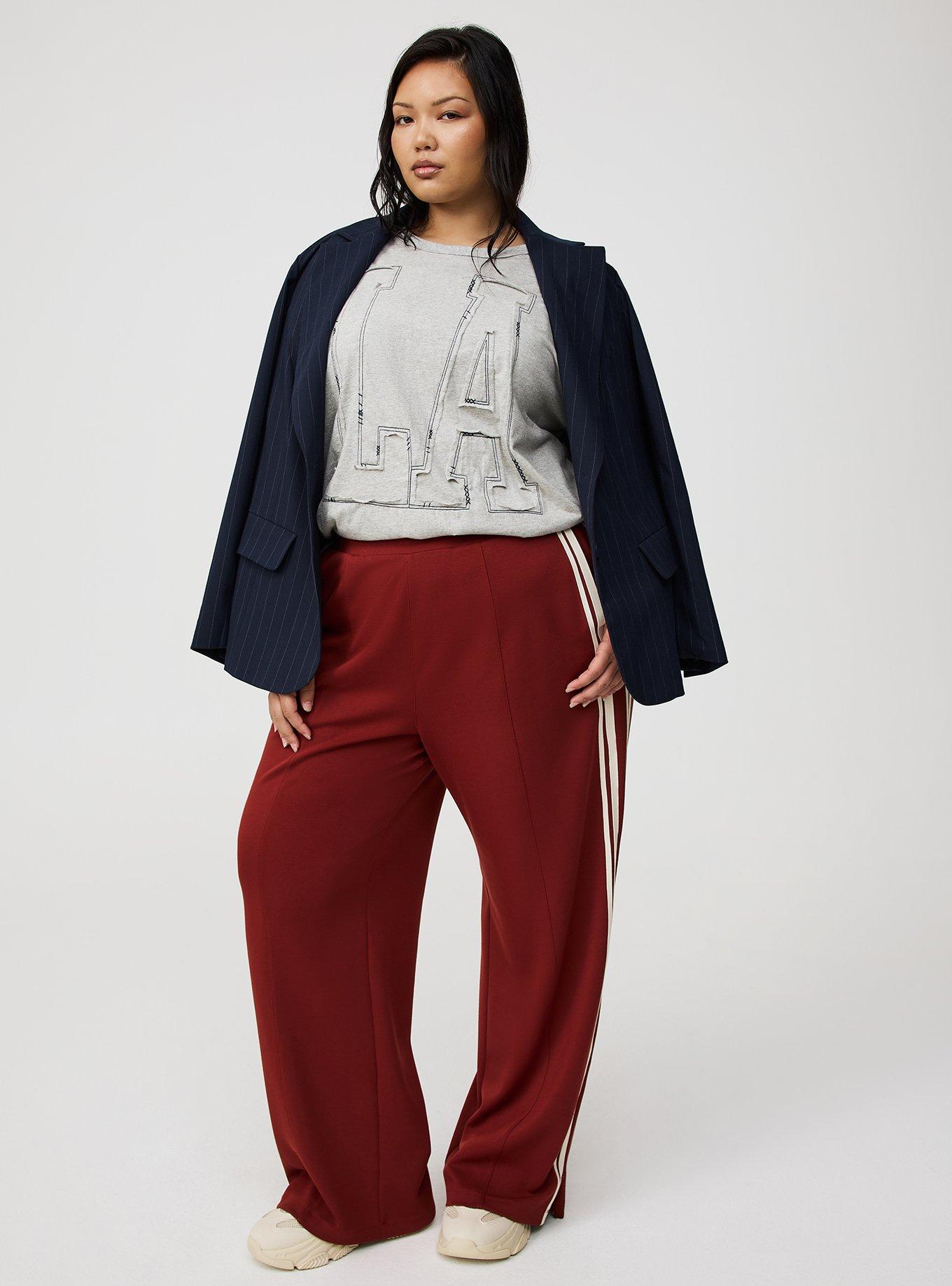 High-Rise Pull-On Track Pant