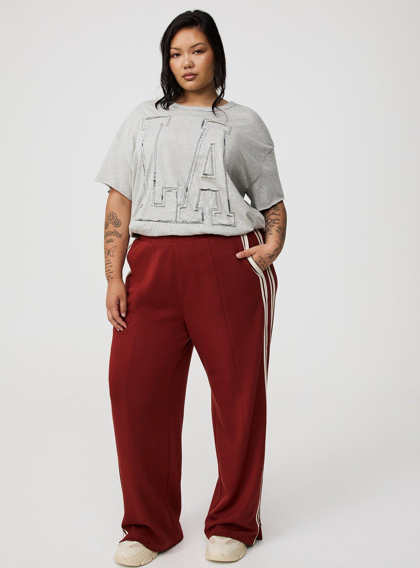 High-Rise Pull-On Track Pant