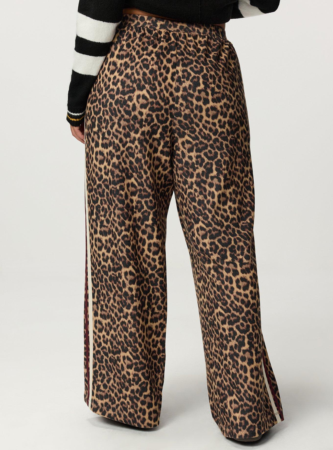 High-Rise Pull-On Track Pant, ON THE PROWL LEOPARD MULTI, alternate