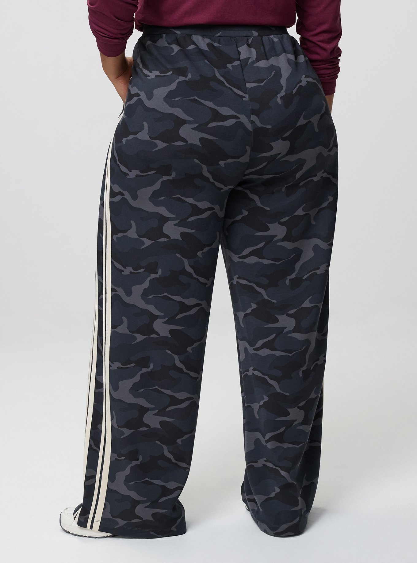 High-Rise Pull-On Track Pant, CAMO CADET GREY, alternate