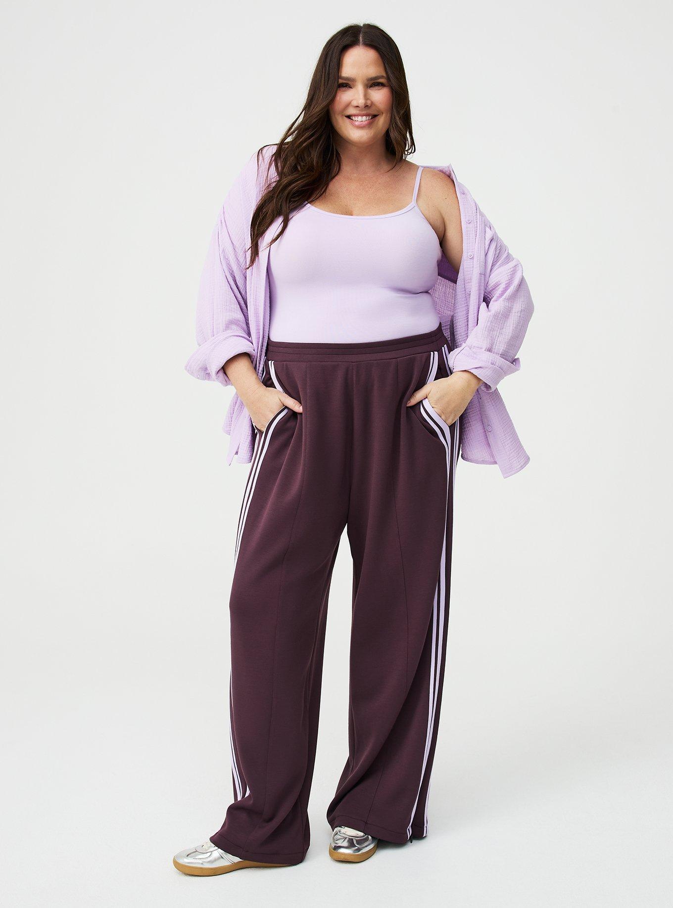 Studio High-Rise Pull-On Track Pant, FUDGE, hi-res