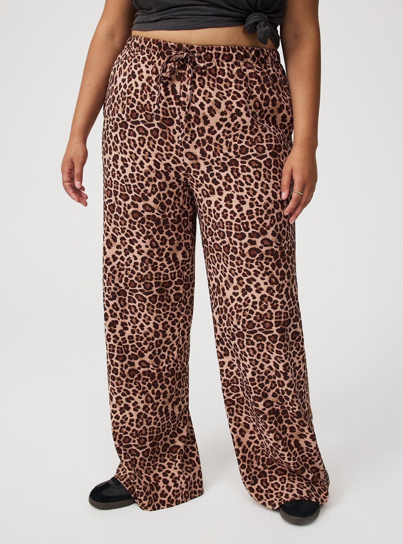Wide Leg High-Rise Crepe Pant
