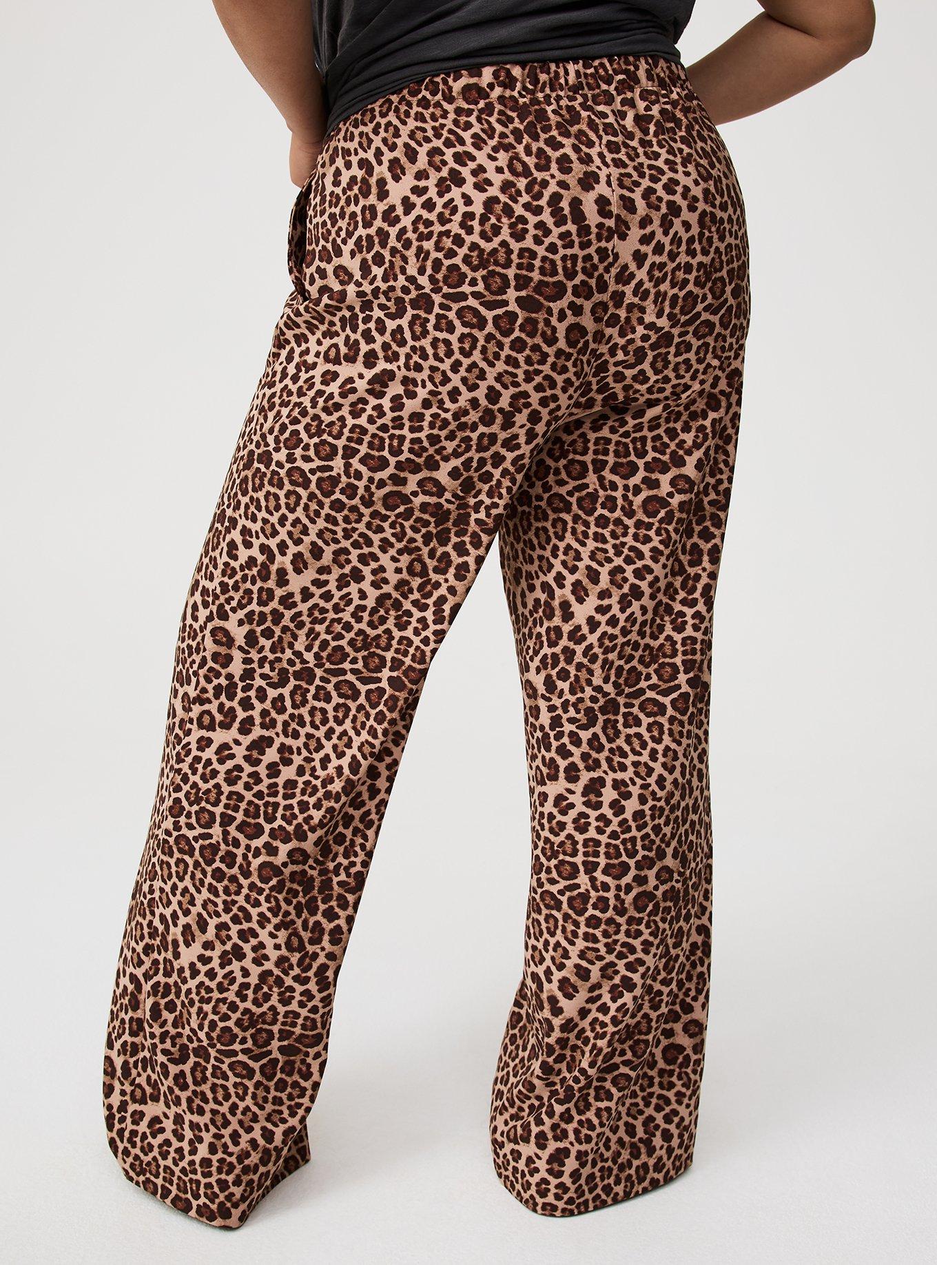 Wide Leg High-Rise Crepe Pant