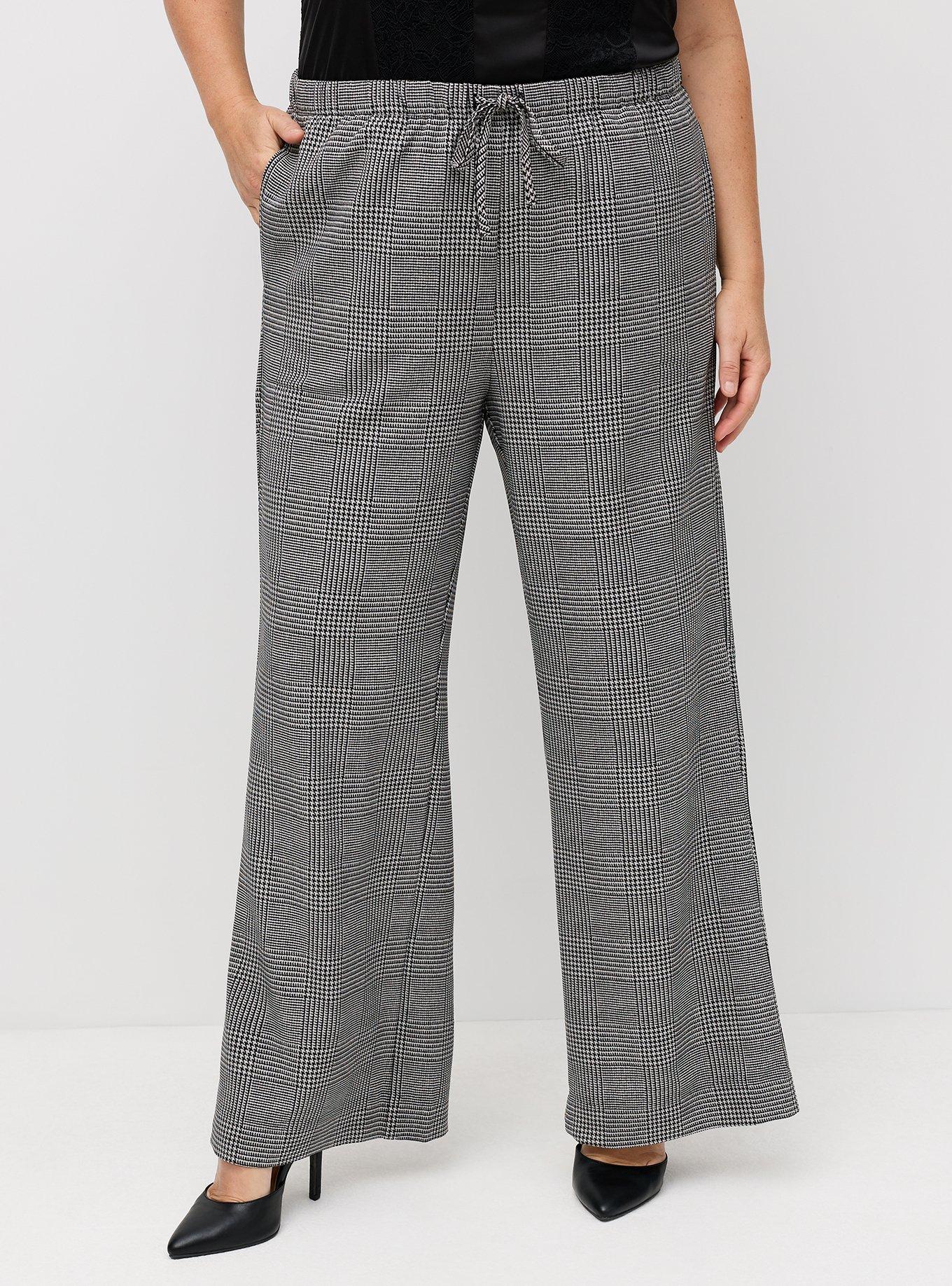 Wide Leg High-Rise Crepe Pant