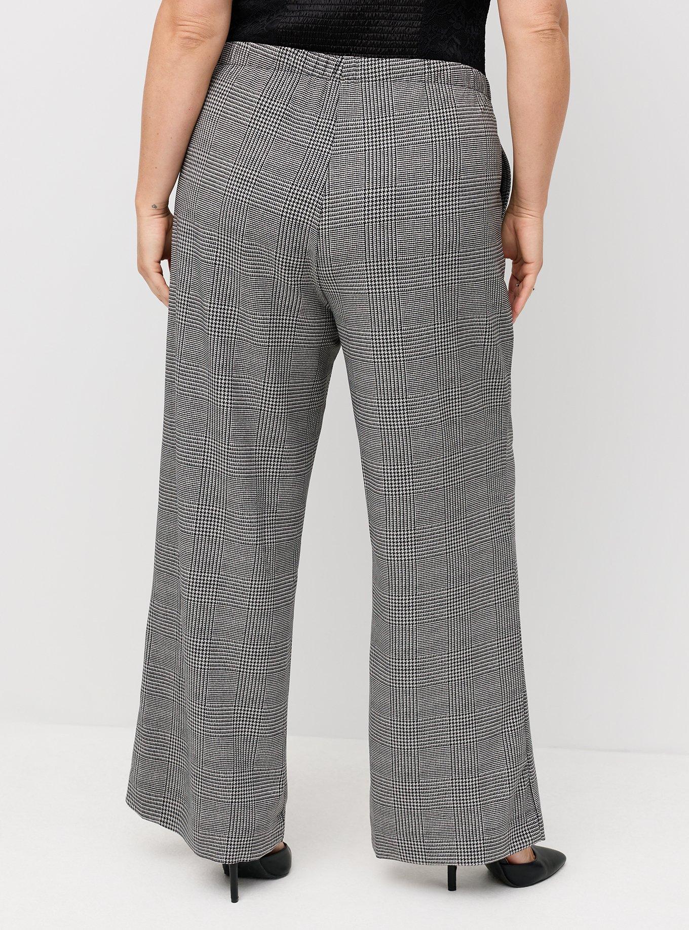Wide Leg High-Rise Crepe Pant