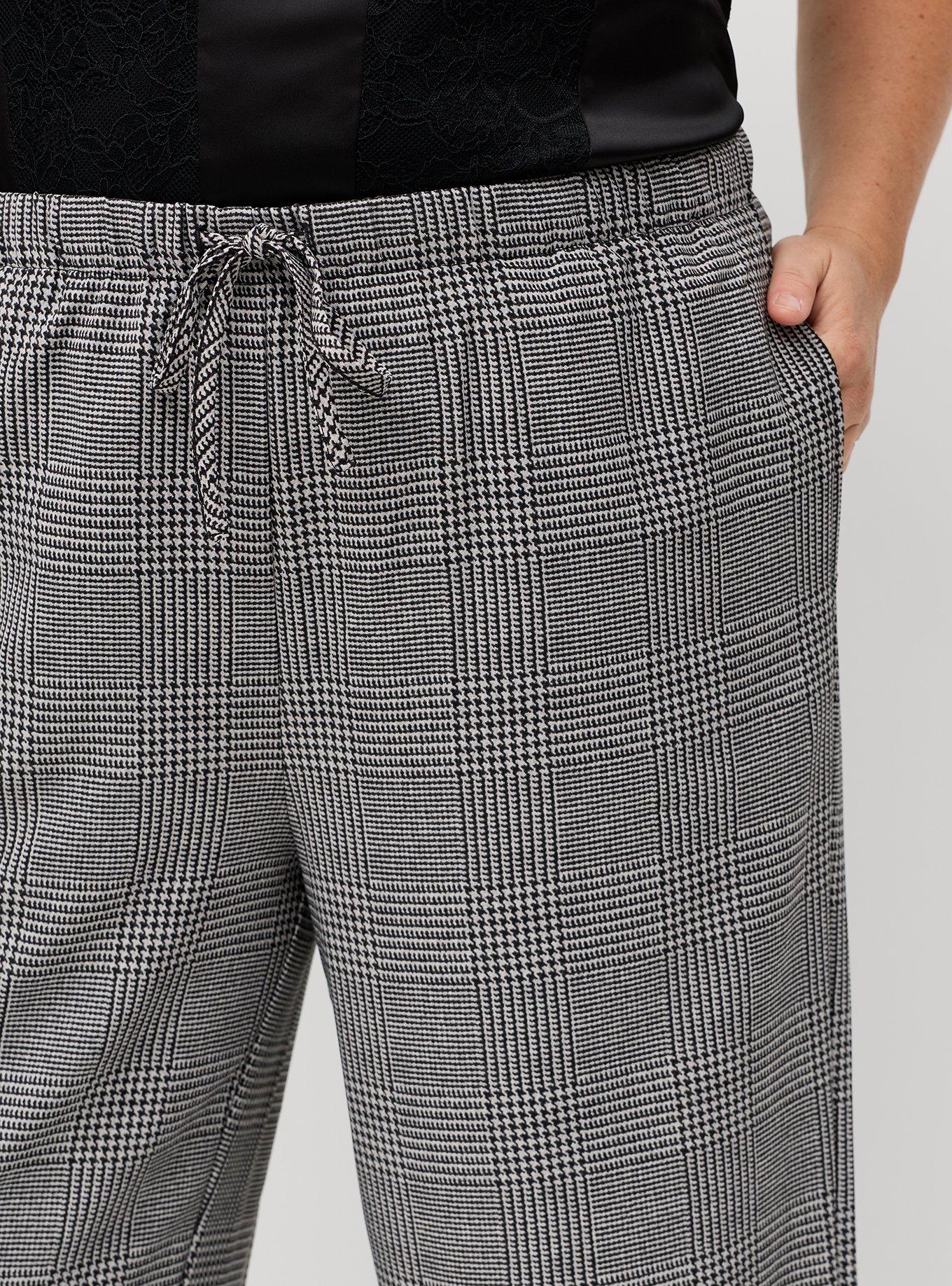 Wide Leg High-Rise Crepe Pant