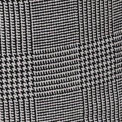 High-Rise Wide Leg Pull-On Crepe Pant, TEXTURED GLEN PLAID HEATHER GREY, swatch