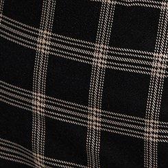 Wide-Leg Buckle-Back Pant, DEEP BLACK PLAID, swatch
