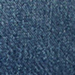 High-Rise Straight Cuffed Jean, BLUE BLAZER, swatch