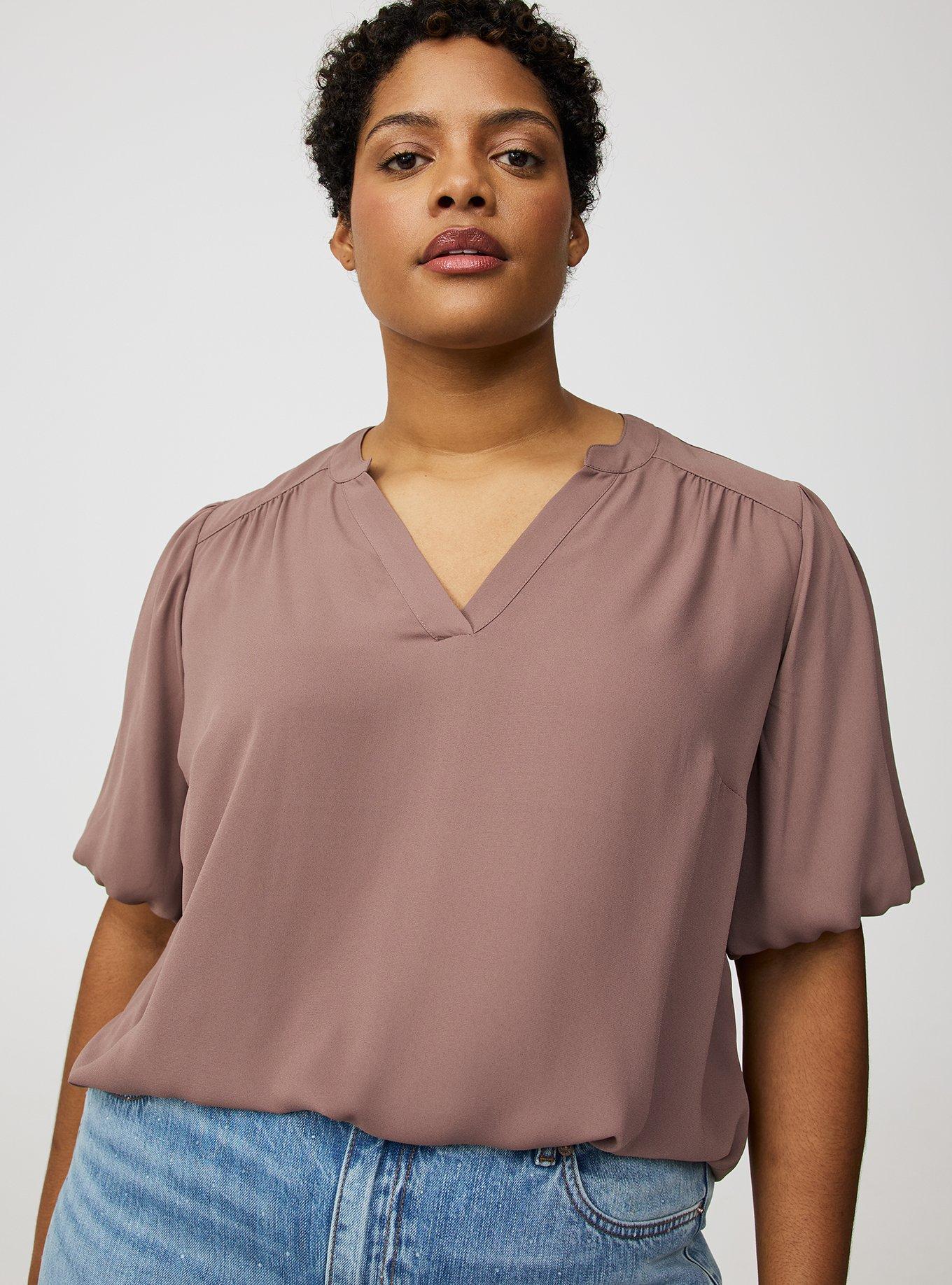 Harper Georgette Puff Sleeve Blouse