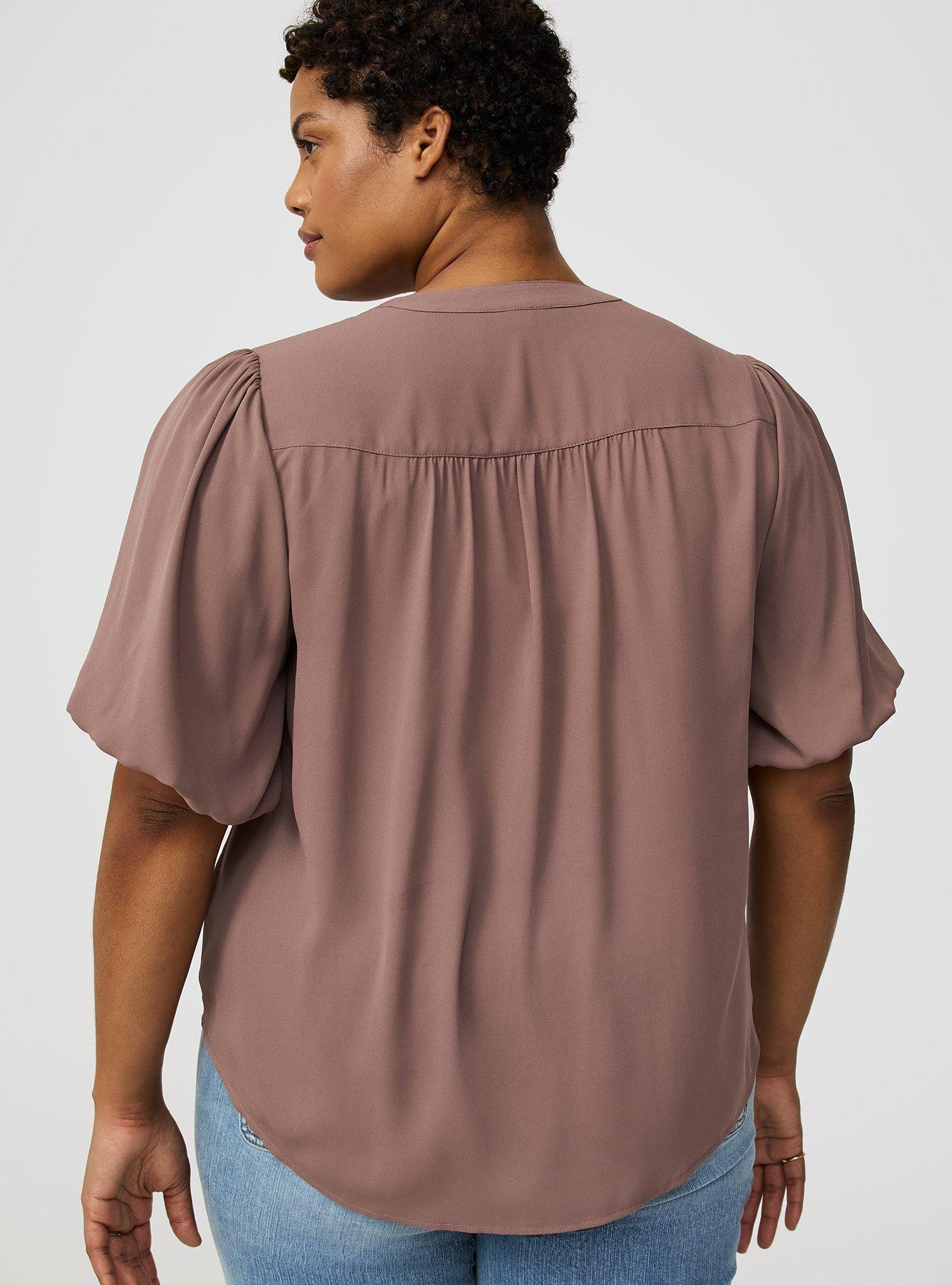 Harper Georgette Puff Sleeve Blouse