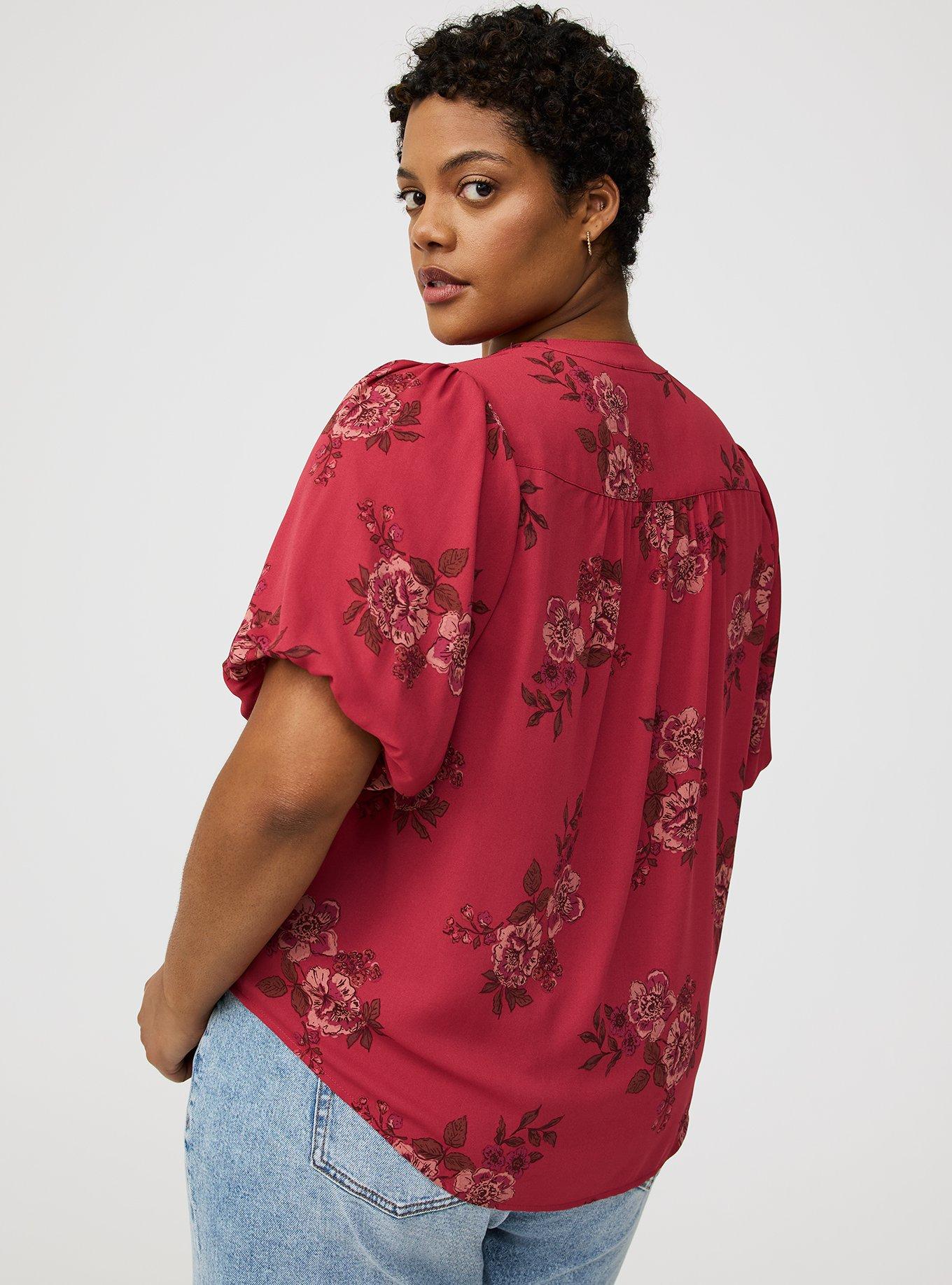 Harper Georgette Puff Sleeve Blouse