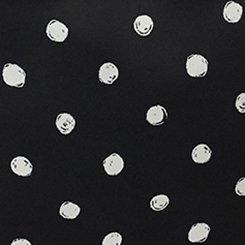 Harper Georgette Puff Sleeve Blouse, COMMIT DOT BLACK, swatch