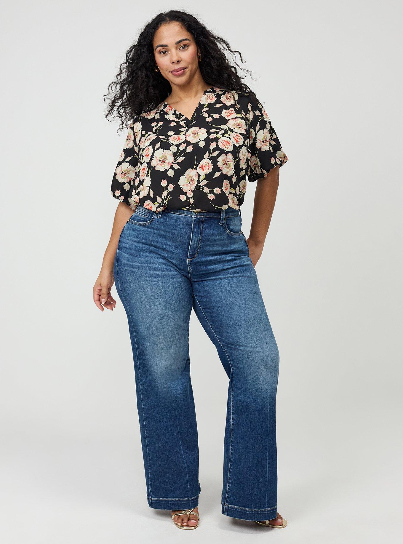 Harper Georgette Puff Sleeve Blouse, SHARON FLORAL MULTI, alternate