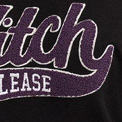 Super Soft Plush Oversized Lounge Sweatshirt, WITCH PLEASE VARSITY, swatch