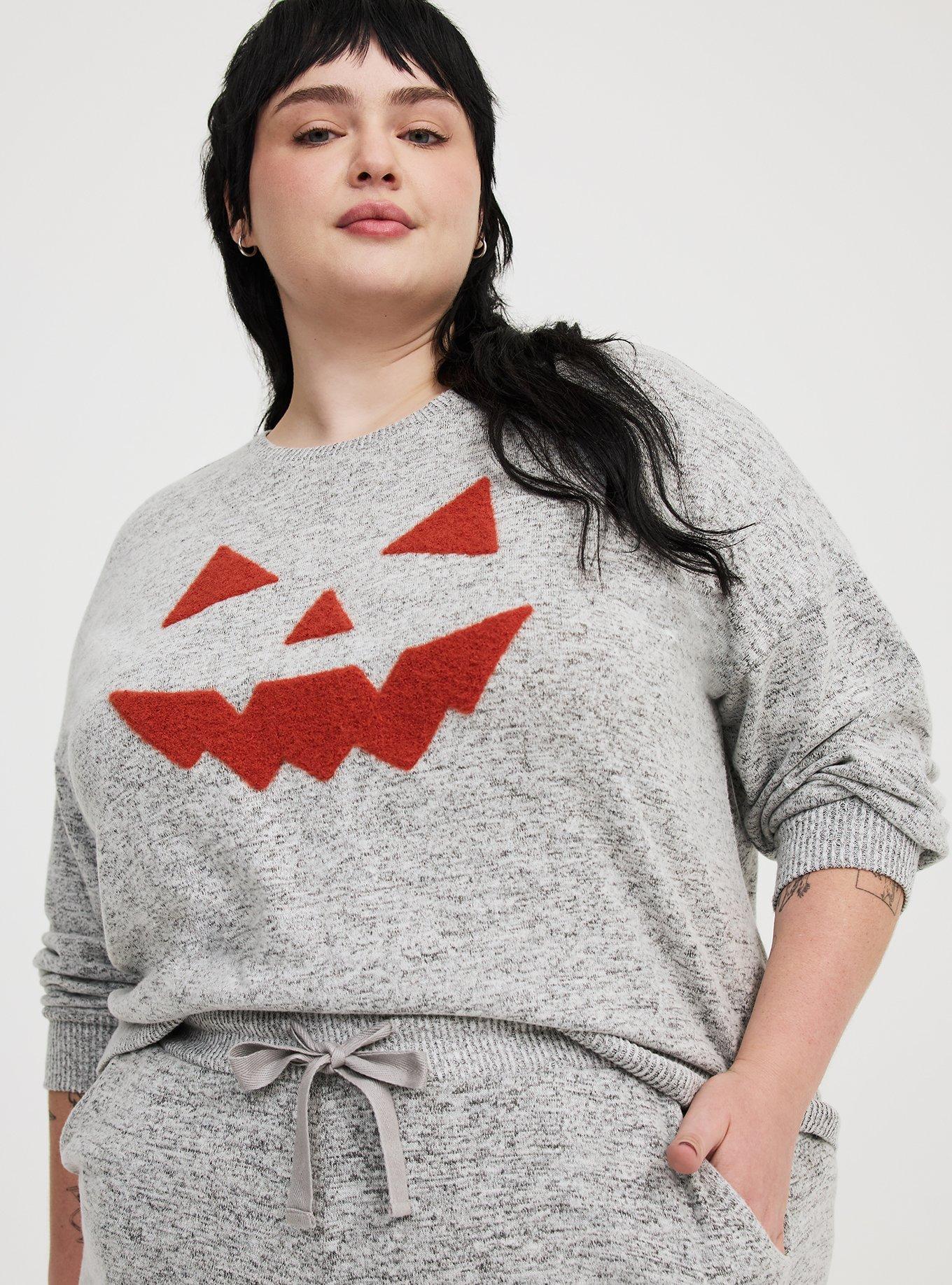 Plus Size - Super Soft Plush Oversized Lounge Sweatshirt - Torrid