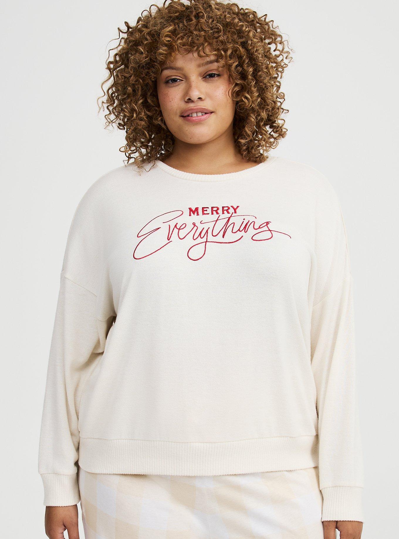 Super Soft Plush Oversized Lounge Sweatshirt
