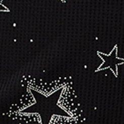Waffle Dolphin Sleep Short, DAINTY DOT STARS DEEP BLACK, swatch