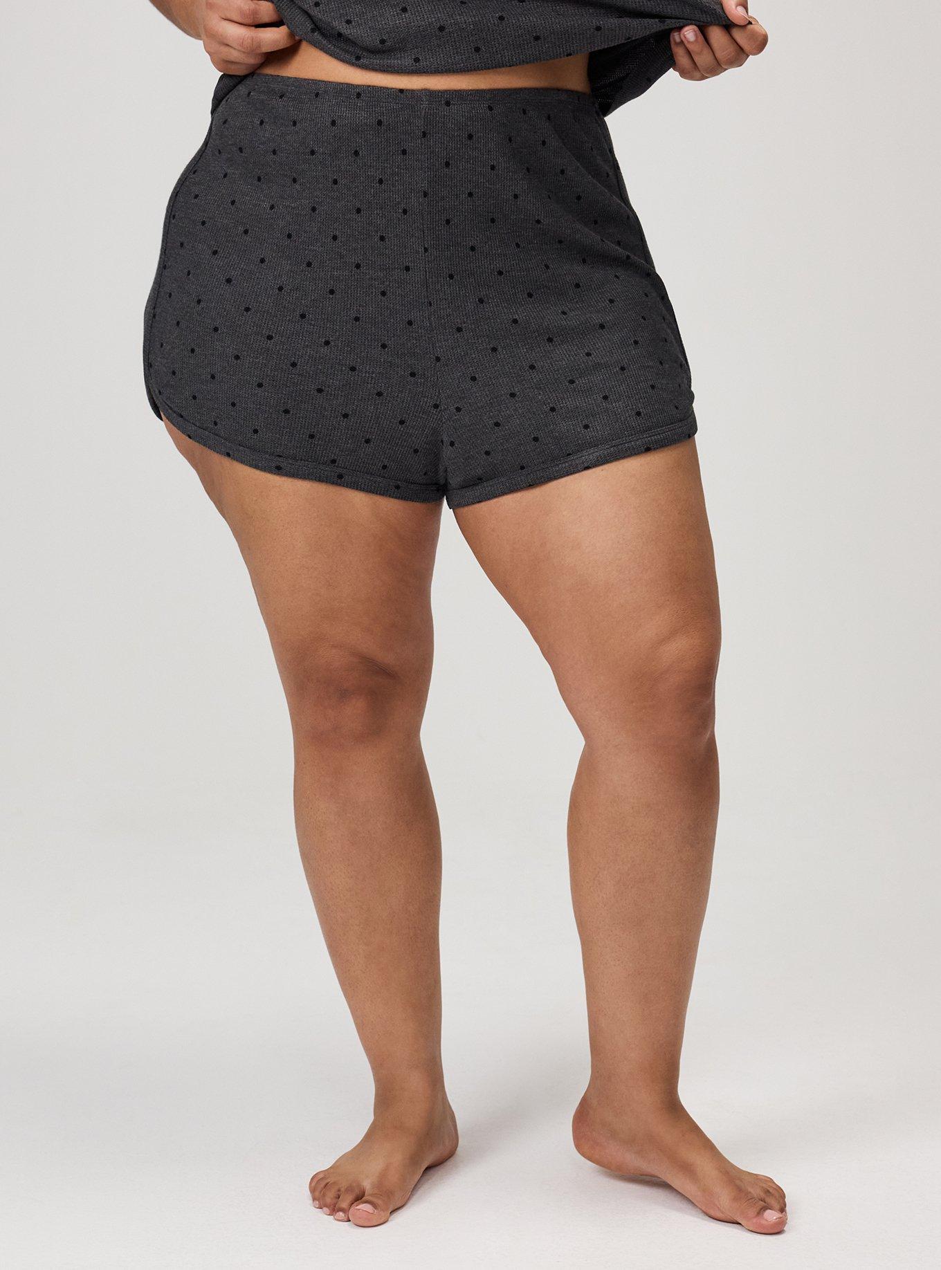 Waffle Dolphin Hem Sleep Short, SYDNEY DOTS HEATHER, alternate