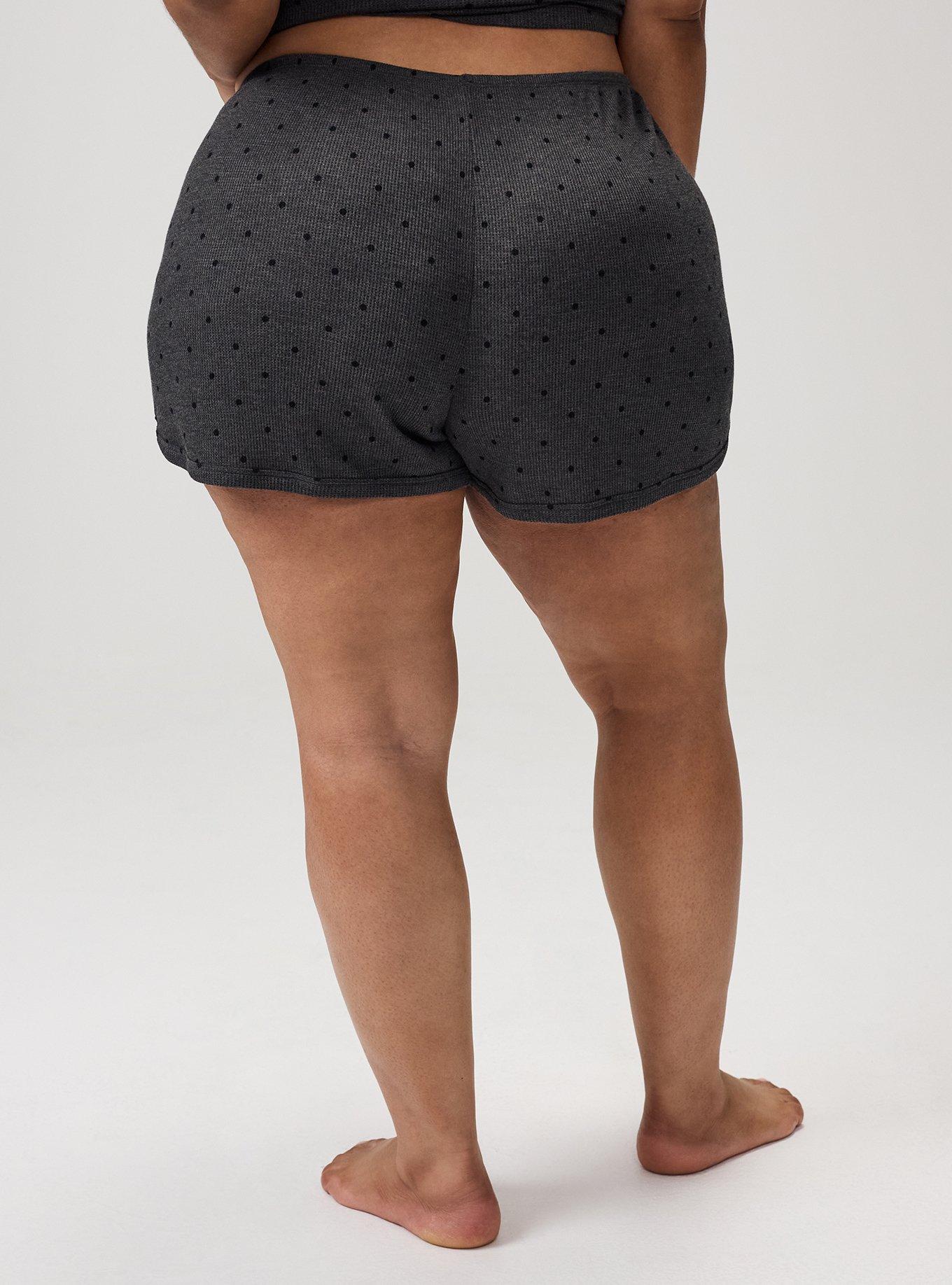 Waffle Dolphin Hem Sleep Short, SYDNEY DOTS HEATHER, alternate